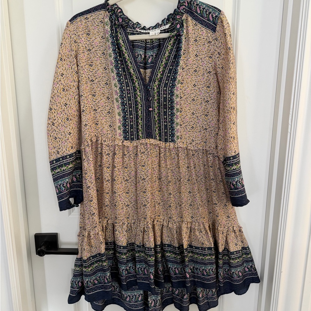 Veronica Beard Lumi printed silk dress